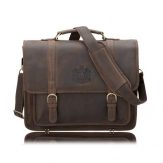 Bolsa clássica masculina marrom